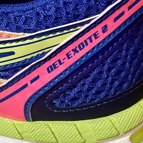 ASICS Gel-Exoite 2 pink/blue/multi running shoes - Picture 3 of 7